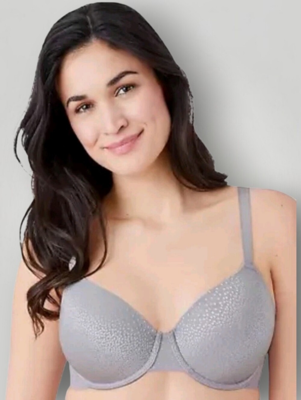 Wacoal 853303 Back Appeal T-Shirt Bra Womens 36G Gray Underwire Full Coverage